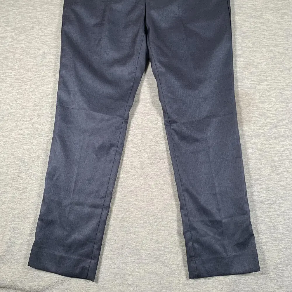 Scotch & Soda Pants Mens 36x32 Blue Regular Fit Poly Rayon Dress Trousers